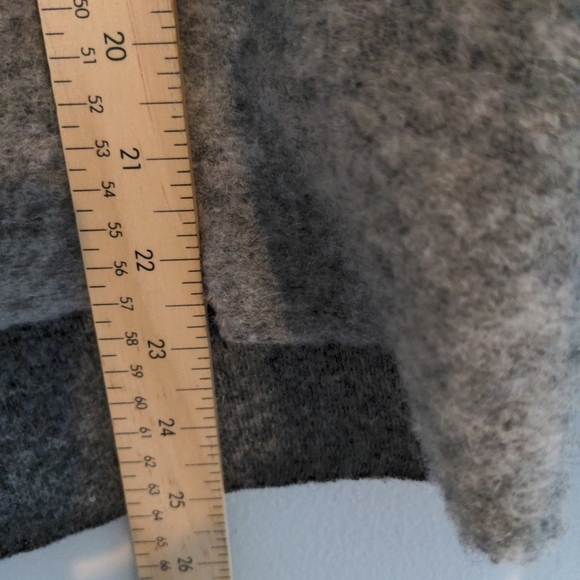 Marisa & Marie Car Coat Wool Blend Brushed Woven Grey Made In Italy Small - Picture 8 of 10